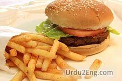 hamburger Urdu Meaning