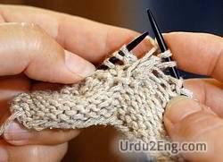knitting Urdu Meaning