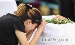 mourner Urdu Meaning