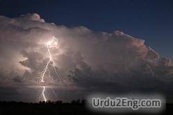 thunderstorm Urdu Meaning