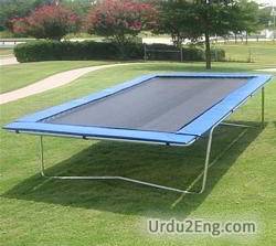 trampoline Urdu Meaning