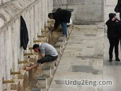 ablution Urdu Meaning