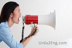 announce Urdu Meaning