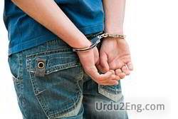 arrest Urdu Meaning