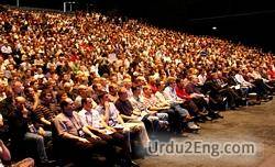 audience Urdu Meaning