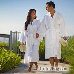 bathrobe Urdu Meaning