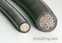 cable Urdu Meaning