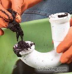 clogged Urdu Meaning