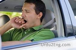 drowsy Urdu Meaning