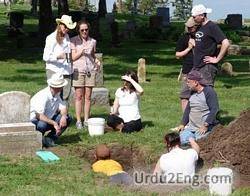 exhume Urdu Meaning