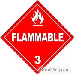 flammable Urdu Meaning