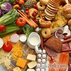 food Urdu Meaning