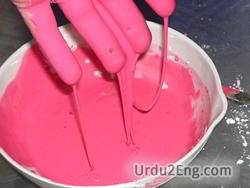 gooey Urdu Meaning