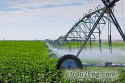 irrigation Urdu Meaning