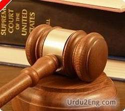 judiciary Urdu Meaning