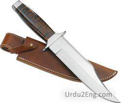 knife Urdu Meaning