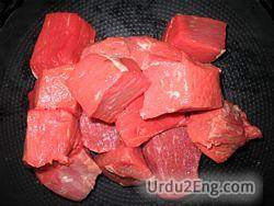 meat Urdu Meaning