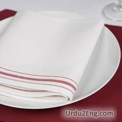 napkin Urdu Meaning