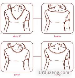 neckline Urdu Meaning
