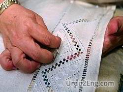 needlework Urdu Meaning