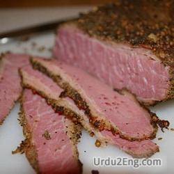 pastrami Urdu Meaning