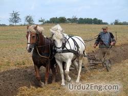 plow Urdu Meaning