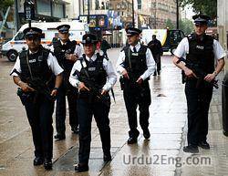 police Urdu Meaning