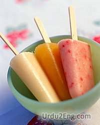 popsicle Urdu Meaning