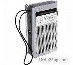 radio Urdu Meaning