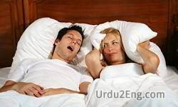 snore Urdu Meaning