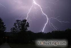 thunderstorm Urdu Meaning