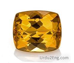 topaz Urdu Meaning