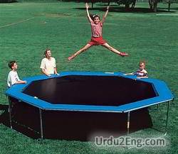 trampoline Urdu Meaning