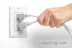 unplug Urdu Meaning