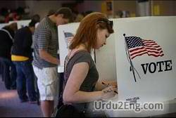 voter Urdu Meaning