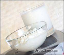 yogurt Urdu Meaning